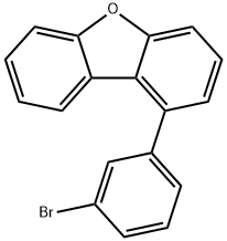 1-(3-Bromophenyl)dibenzofuran Struktur