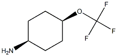 cis-4-Trifluoromethoxy-cyclohexylamine Struktur