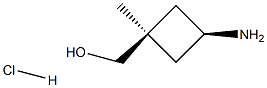 [cis-3-amino-1-methylcyclobutyl]methanol hydrochloride Struktur