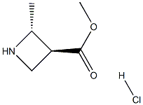 methyl trans-2-methylazetidine-3-carboxylate hydrochloride Struktur