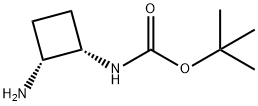 tert-butyl N-[(1S,2R)-2-aminocyclobutyl]carbamate Struktur