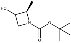 tert-butyl (2R)-3-hydroxy-2-methylazetidine-1-carboxylate Struktur