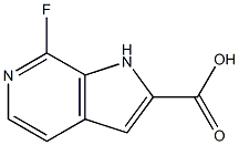 7-fluoro-1H-pyrrolo[2,3-c]pyridine-2-carboxylic acid Struktur