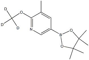 2-(methoxy-d3)-3-methyl-5-(4,4,5,5-tetramethyl-1,3,2-dioxaborolan-2-yl)pyridine Struktur