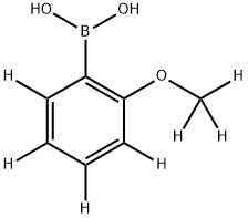 (2-(methoxy-d3)phenyl-3,4,5,6-d4)boronic acid Struktur