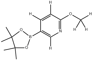 2-(methoxy-d3)-5-(4,4,5,5-tetramethyl-1,3,2-dioxaborolan-2-yl)pyridine-3,4,6-d3 Struktur