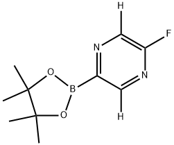 2-fluoro-5-(4,4,5,5-tetramethyl-1,3,2-dioxaborolan-2-yl)pyrazine-3,6-d2 Struktur