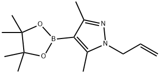 1-Allyl-3,5-dimethyl-4-(4,4,5,5-tetramethyl-[1,3,2]dioxaborolan-2-yl)-1H-pyrazole Struktur