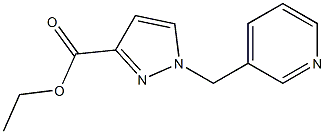 ethyl 1-(pyridin-3-ylmethyl)-1H-pyrazole-3-carboxylate Struktur