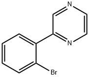 2-(2-bromophenyl)pyrazine Struktur