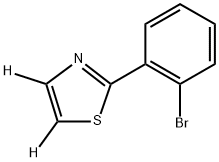 2-(2-bromophenyl)thiazole-4,5-d2 Struktur