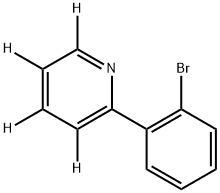 2-(2-bromophenyl)pyridine-3,4,5,6-d4 Struktur