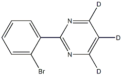 2-(2-bromophenyl)pyrimidine-4,5,6-d3 Struktur