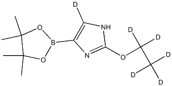 2-(ethoxy-d5)-4-(4,4,5,5-tetramethyl-1,3,2-dioxaborolan-2-yl)-1H-imidazole-5-d Struktur