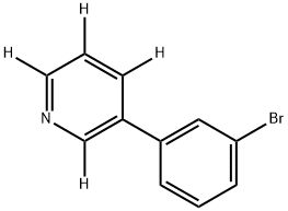 3-(3-bromophenyl)pyridine-2,4,5,6-d4 Struktur