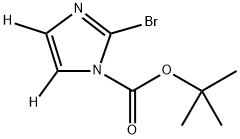 tert-butyl 2-bromo-1H-imidazole-1-carboxylate-4,5-d2 Struktur