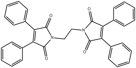 3,4,3',4'-tetraphenyl-1,1'-ethandiylbispyrol-2,5-dione Struktur