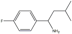 1-(4-fluorophenyl)-3-methylbutan-1-amine Struktur