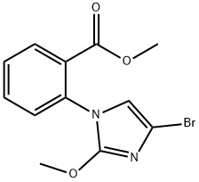 methyl 2-(4-bromo-2-methoxy-1H-imidazol-1-yl)benzoate Struktur