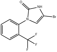 4-bromo-1-(2-(trifluoromethyl)phenyl)-1,3-dihydro-2H-imidazol-2-one Struktur