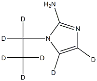 1-(ethyl-d5)-1H-imidazol-4,5-d2-2-amine Struktur