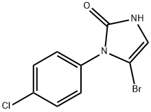 5-bromo-1-(4-chlorophenyl)-1,3-dihydro-2H-imidazol-2-one Struktur