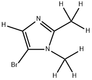 5-bromo-1,2-bis(methyl-d3)-1H-imidazole-4-d Struktur