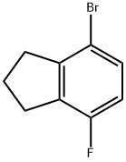 4-bromo-7-fluoro-2,3-dihydro-1H-indene Struktur