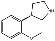 (S)-3-(2-methoxyphenyl)pyrrolidine Struktur