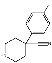 4-(4-FLUOROPHENYL)PIPERIDINE-4-CARBONITRILE Struktur