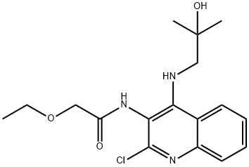 N-{2-chloro-4-[(2-hydroxy-2-methylpropyl)amino]quinolin-3-yl}-2-ethoxyacetamide Struktur