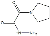 2-oxo-2-pyrrolidin-1-ylacetohydrazide Struktur