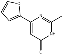 4-hydroxy-6-(2-furyl)-2-methylpyrimidine Struktur