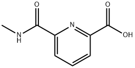 6-METHYLCARBAMOYL-PYRIDINE-2-CARBOXYLIC ACID Struktur