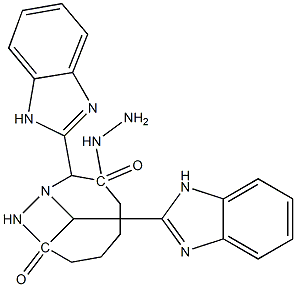 N'~1~,N'~6~-bis(1H-benzimidazol-2-ylmethylene)hexanedihydrazide Struktur