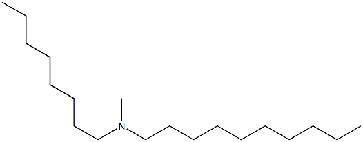 N-methyl-N-octyldecylamine Struktur