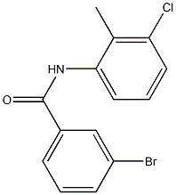 3-bromo-N-(3-chloro-2-methylphenyl)benzamide Struktur