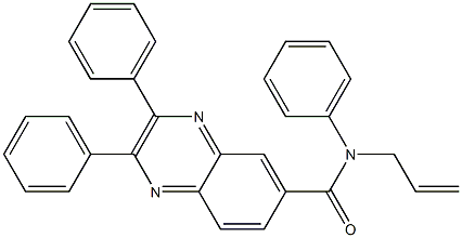 N-allyl-N,2,3-triphenyl-6-quinoxalinecarboxamide Struktur