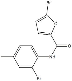 5-bromo-N-(2-bromo-4-methylphenyl)furan-2-carboxamide Struktur