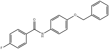 N-[4-(benzyloxy)phenyl]-4-fluorobenzamide Struktur