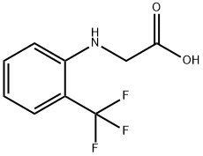 2-{[2-(trifluoromethyl)phenyl]amino}acetic acid Struktur