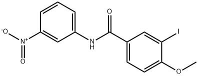 3-iodo-4-methoxy-N-(3-nitrophenyl)benzamide Struktur