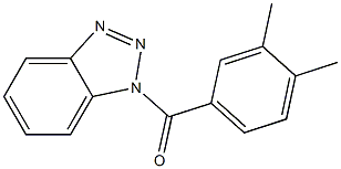 1-(3,4-dimethylbenzoyl)-1H-1,2,3-benzotriazole Struktur