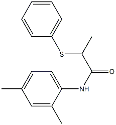 N-(2,4-dimethylphenyl)-2-(phenylsulfanyl)propanamide Struktur