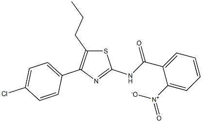 N-[4-(4-chlorophenyl)-5-propyl-1,3-thiazol-2-yl]-2-nitrobenzamide Struktur