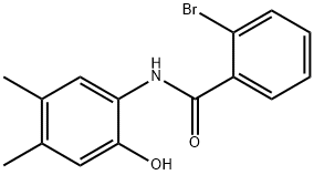 2-bromo-N-(2-hydroxy-4,5-dimethylphenyl)benzamide Struktur