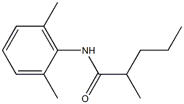 N-(2,6-dimethylphenyl)-2-methylpentanamide Struktur