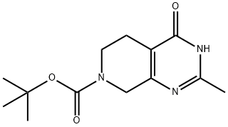 tert-butyl 4-hydroxy-2-methyl-5H,6H,7H,8H-pyrido[3,4-d]pyrimidine-7-carboxylate Struktur