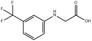 2-{[3-(trifluoromethyl)phenyl]amino}acetic acid Struktur