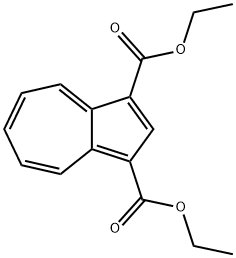 1,3-Azulenedicarboxylic acid, 1,3-diethyl ester Struktur